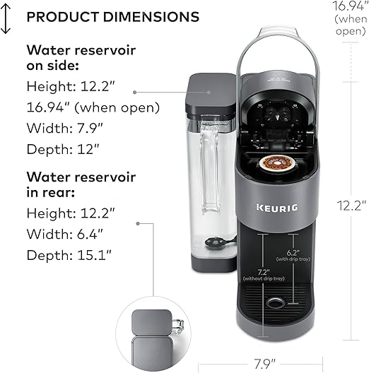 Keurig K-Supreme Single Serve Coffee Maker with 66oz Removable Reservoir