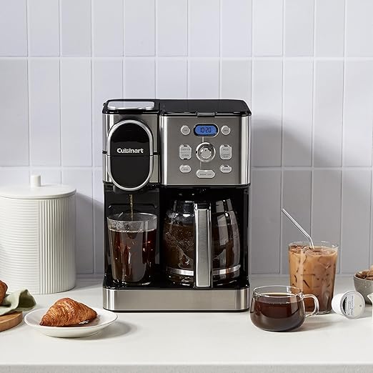 Cuisinart Coffee Maker 12-Cup Hot & Iced Coffee Maker Single Server Brewer Stainless Steel SS-16