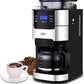 Gevi 10-Cup Coffee Maker with Built-in Burr Grinder, Programmable Timer, 1.5L Water Tank, Reusable Filter & Warming Plate – Drip Coffee Machine for Fresh Ground Coffee