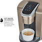 Keurig K-Elite Single Serve K-Cup Pod Coffee Maker, with Strength and Temperature Control, Iced Coffee Capability, 8 to 12oz Brew Size, Programmable, Brushed Gold