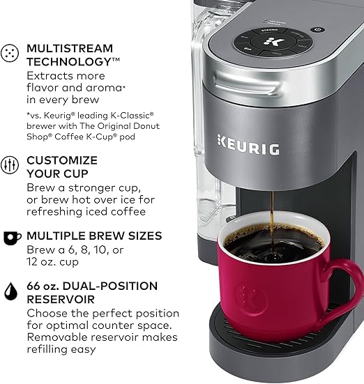Keurig K-Supreme Single Serve Coffee Maker with 66oz Removable Reservoir