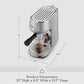 Breville Bambino Espresso Machine BES450BSS, Brushed Stainless Steel