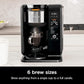 Ninja Hot and Cold Brewed System, Tea & Coffee Maker, with Auto-iQ, 6 Sizes, 5 Styles, 5 Tea Settings, 50 oz Thermal Carafe, Frother, Coffee & Tea Baskets, Dishwasher Safe Parts, Black, CP307