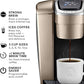 Keurig K-Elite Single Serve K-Cup Pod Coffee Maker, with Strength and Temperature Control, Iced Coffee Capability, 8 to 12oz Brew Size, Programmable, Brushed Gold