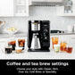 Ninja Hot and Cold Brewed System, Tea & Coffee Maker, with Auto-iQ, 6 Sizes, 5 Styles, 5 Tea Settings, 50 oz Thermal Carafe, Frother, Coffee & Tea Baskets, Dishwasher Safe Parts, Black, CP307
