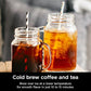 Ninja Hot and Cold Brewed System, Tea & Coffee Maker, with Auto-iQ, 6 Sizes, 5 Styles, 5 Tea Settings, 50 oz Thermal Carafe, Frother, Coffee & Tea Baskets, Dishwasher Safe Parts, Black, CP307
